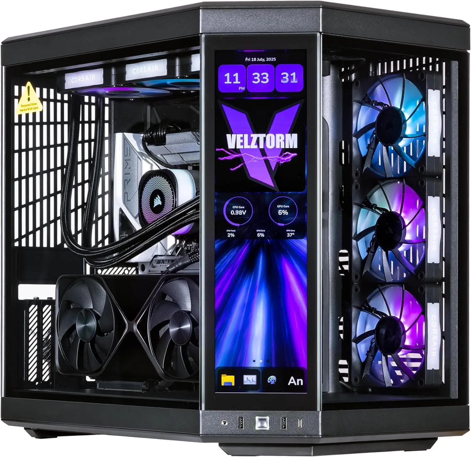 Rtx 5080 16Gb - 벨츠톰 LCD 블랙 프라텍스 맞춤형 Y70