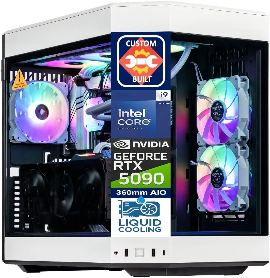 Rtx 5090 32Gb - 벨츠톰 화이트 프라티크스 맞춤형 Y60 게이밍