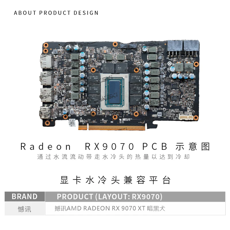 Bykski A-PC9070XT-X GPU 워터 블럭, - Rx 9070 Xt 리뷰 및 가격
