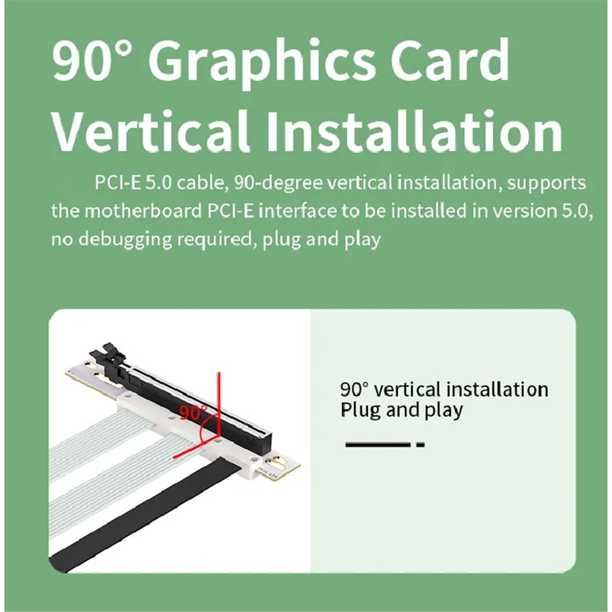 2026 NEW 20cm PCI-E 5.0 X16 라이 - Pcie 5.0 Gpu Riser Cable 리뷰 및 가격