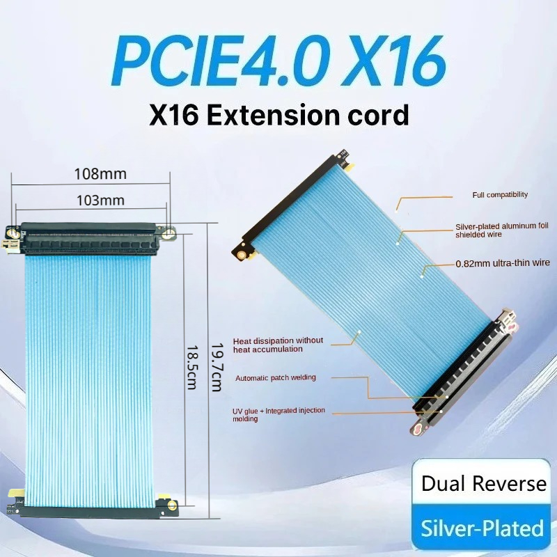 듀얼 리버스 PCIe 4.0 라이저 케이블 수직 GPU - Itx Gpu Riser Pcie 4.0 16X 리뷰 및 가격