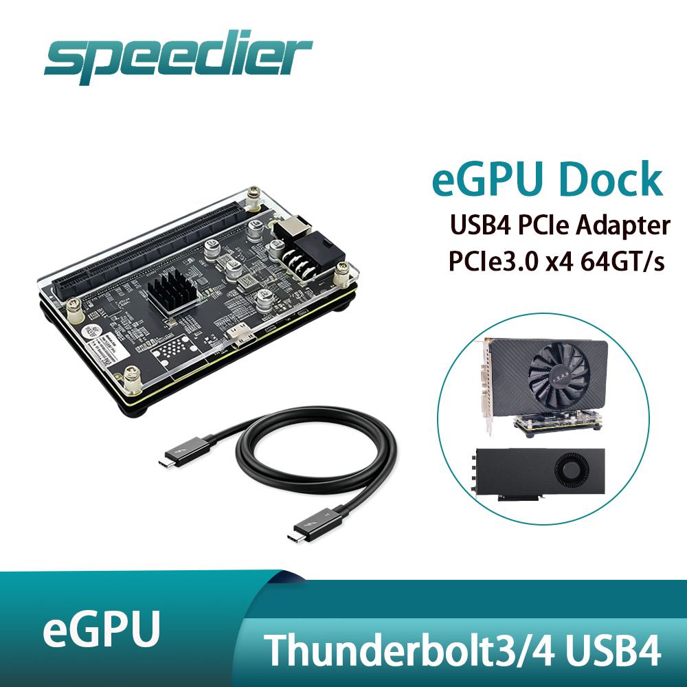 USB4 썬더볼트 3 / 4 EGPU 도크 PCIe X - Gpu External Dock Egpu Thunderbolt 4 리뷰 및 가격